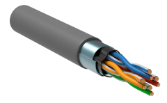 Витая пара F/UTP кат.5E 24AWG 4 пары LSZH 1м серый (305м) РФ GENERICA