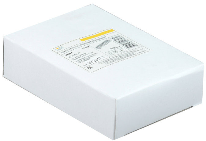 Зажим винтовой концевой изолированный КЗВИ 4,0мм2 (10x1) IEK