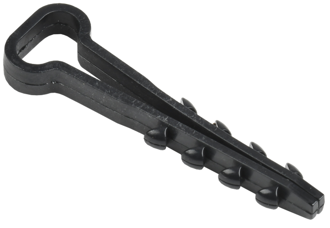 Дюбель-хомут 5х8мм нейлон черный (100шт) IEK