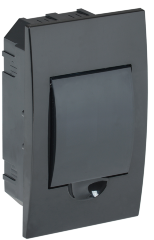 Корпус модульный пластиковый встраиваемый ЩРВ-П-4 черный IP41 IEK