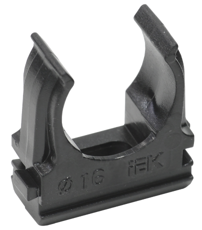 Держатель с защёлкой CF16 черный (10шт/компл) IEK