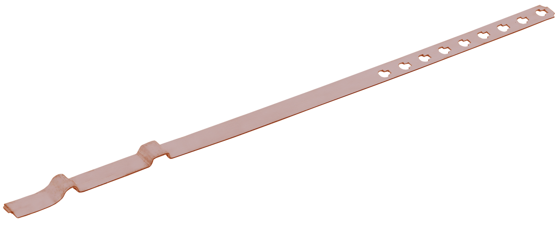 Держатель проводника круглого 8мм для водосточной трубы 80-120мм медь IEK