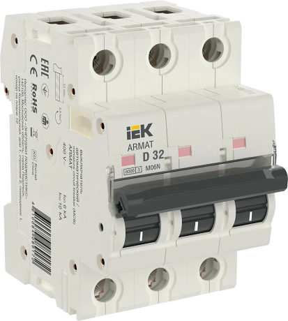 ARMAT Автоматический выключатель M06N 3P D 32А IEK