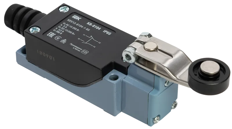 Выключатель концевой КВ-8104 рычаг с роликом IP65 IEK