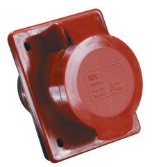 Розетка стационарная скрытая ССИ-424 3Р+Е 32А 380-415В IP44 IEK