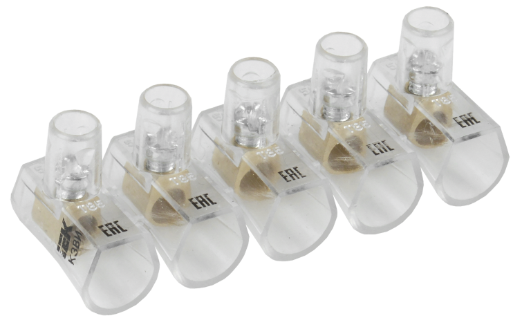 Зажим винтовой концевой изолированный КЗВИ 4,0мм2 (5x1) IEK