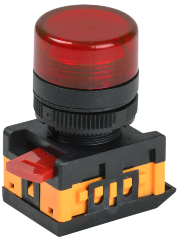 Лампа AL-22TE сигнальная d=22мм красный неон/240В цилиндр IEK