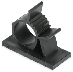 Клипса самоклеящаяся КС-15 черная (24шт) IEK