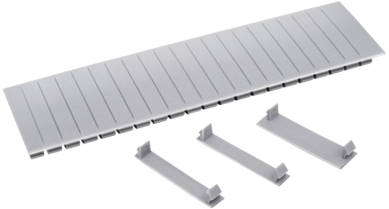 Заглушка 12 модулей серая IEK