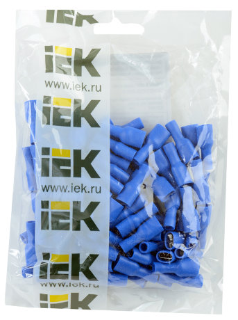 Разъем изолированный РпИмп 2-5-0,8 плоский (100шт) IEK