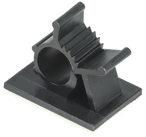 Клипса самоклеящаяся КС-10 черная (24шт) IEK