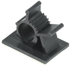 Клипса самоклеящаяся КС-10 черная (24шт) IEK