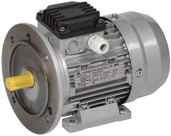 Электродвигатель асинхронный трехфазный АИР 56B4 380В 0,18кВт 1500об/мин 2081 DRIVE IEK