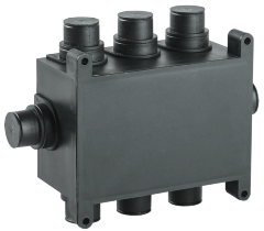 Коробка распаячная 118х76х60мм для монолитного строительства черная IEK