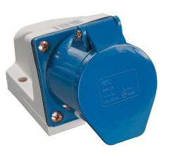 Розетка стационарная ССИ-113 2P+PE 16А 200-250В IP44 IEK