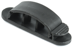 Клипса самоклеящаяся КС-3 черная (12шт) IEK