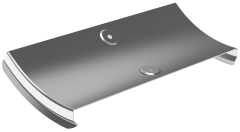 Крышка поворота плавного 45град вертикального внутреннего (тип В10) ESCA 200мм IEK