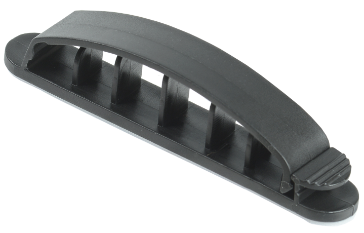 Клипса самоклеящаяся КС-5 черная (12шт) IEK