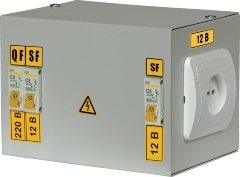 Ящик с понижающим трансформатором ЯТП-0,25 400/36-3 36 УХЛ4 IP30 IEK