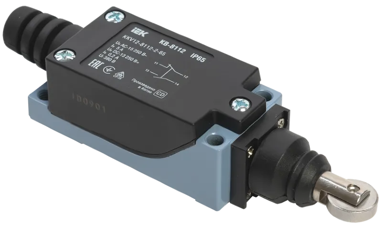 Выключатель концевой КВ-8112 толкатель с роликом IP65 IEK