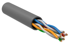 Витая пара U/UTP кат.5E 24AWG 4 пары PVC 1м серый (305м) РФ GENERICA