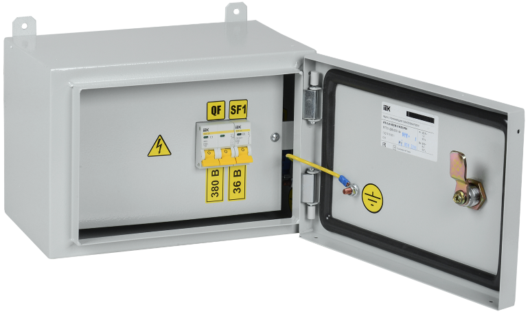 Ящик с понижающим трансформатором ЯТП-0,25 400/36-3 УХЛ2 IP54 IEK