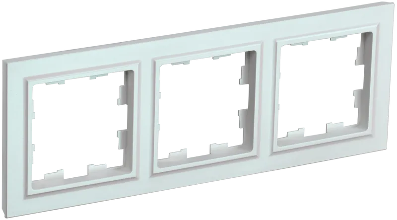 BRITE Рамка 3-местная РУ-3-БрЖ жемчуг IEK