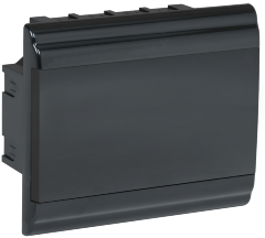Корпус модульный пластиковый встраиваемый ЩРВ-П-9 PRIME черный IP41 IEK