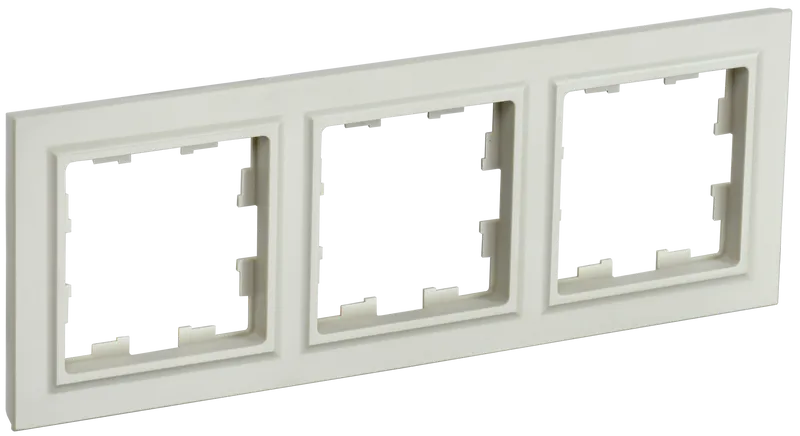 BRITE Рамка 3-местная РУ-3-БрКр бежевый IEK