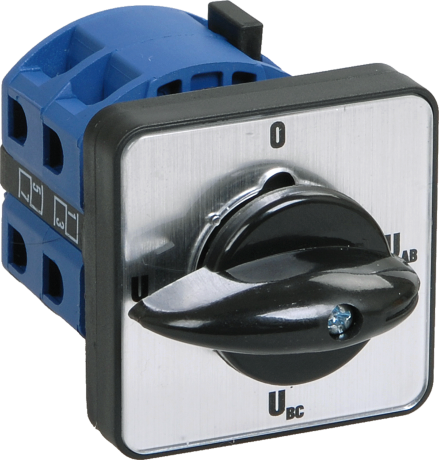 Переключатель кулачковый ПКП10-44/O 10А "Uc-O-Ua-Ub" 4Р/400В IEK