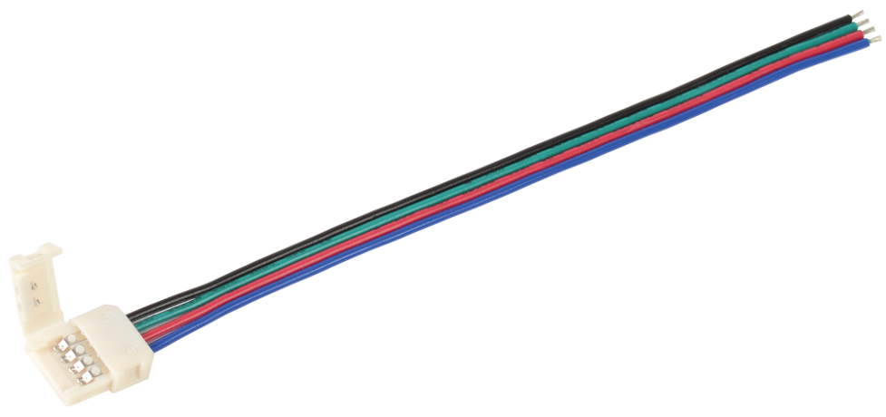 Коннектор 5шт RGB 10мм (15см-разъем) IEK
