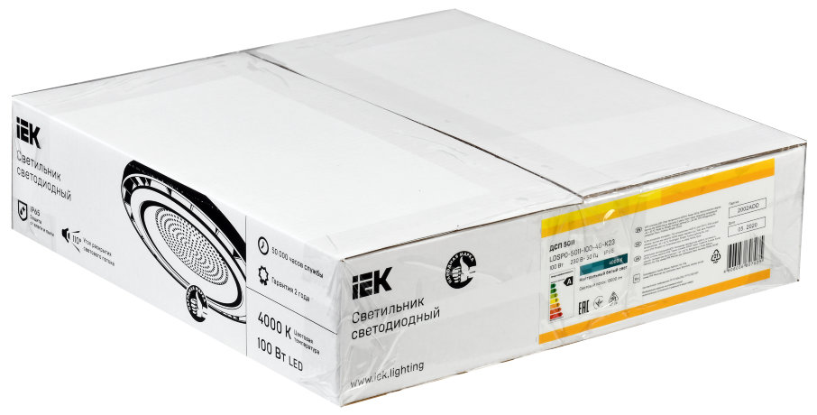 Светильник светодиодный ДСП 5011 100Вт 4000К IP65 алюминий IEK