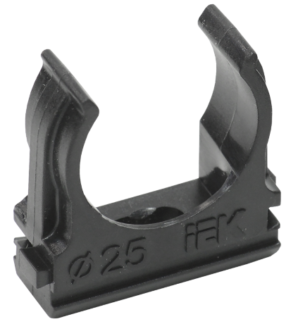 Держатель с защёлкой CF25 черный (10шт/компл) IEK
