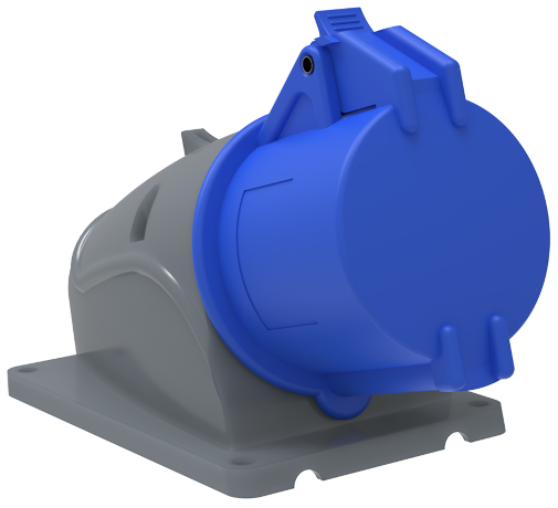 Розетка стационарная ССИ-123 32А-6ч/200-250В 2P+PE IP44 MAGNUM IEK