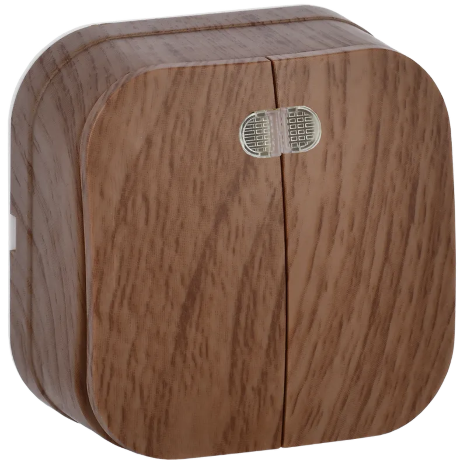 Выключатель 2-клавишный для открытой установки с индикацией ВС20-2-1-ХД 10А GLORY дуб IEK