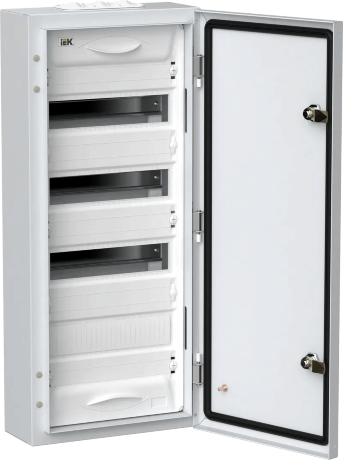 Корпус металлический распределительный TITAN 5 ЩРн-48 (1х48) 710х310х140 мм IP54 белый (одна дверь) IEK