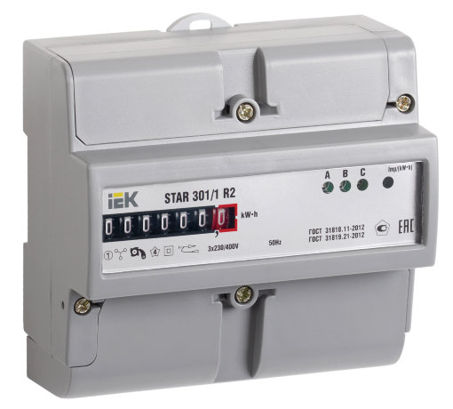 Счетчик электрической энергии трехфазный STAR 301/1 R2-5(60)М IEK
