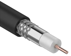 Кабель коаксиальный RG11 CCS 75Ом FPE PVC черный (300м) GENERICA