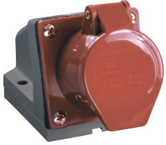 Розетка стационарная ССИ-124 3Р+РЕ 32А 380В IP44 IEK