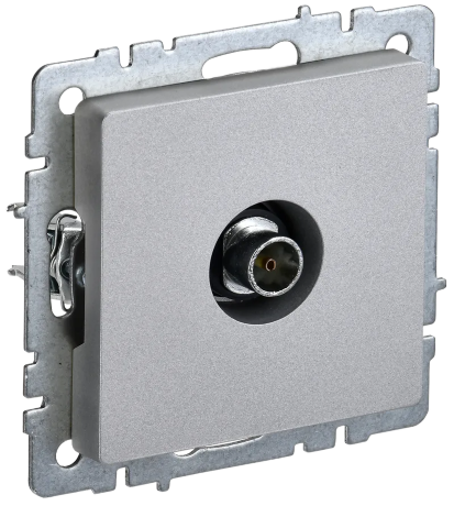 BRITE Розетка TV оконечная РТВ11-0-БрА алюминий IEK