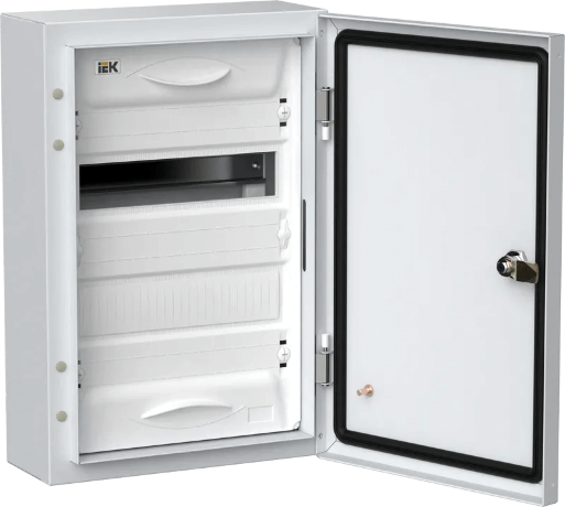 Корпус металлический распределительный TITAN 5 ЩРн-24 (1х24) 460х310х140 мм IP54 белый (одна дверь) IEK