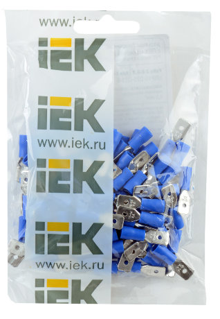 Разъем изолированный РпИп 2-6-0,8 плоский (100шт) IEK