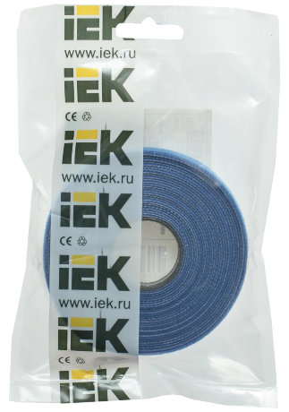 Хомут-липучка ХКл 16мм синий (5м/ролл) IEK