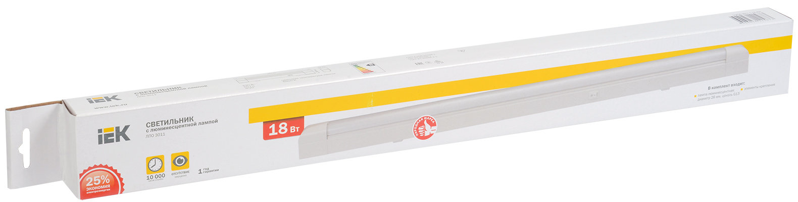 Светильник ЛПО3011 18Вт 230В T8/G13 IEK