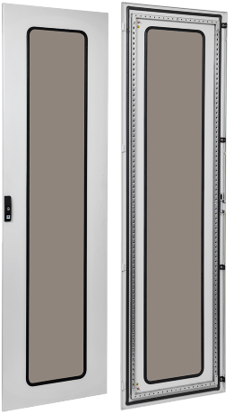 FORMAT Дверь металлическая со стеклом 2000х600мм IEK