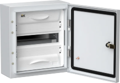 Корпус металлический распределительный TITAN 5 ЩРн-12 (1х12) 335х310х140 мм IP54 белый (одна дверь) IEK