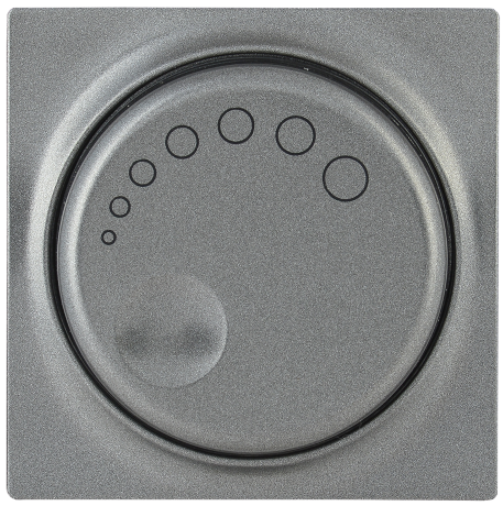 Накладка к светорегулятору НС-1-1-БА BOLERO антрацит IEK