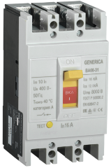 Выключатель автоматический ВА66-31 3Р 16А 18кА GENERICA