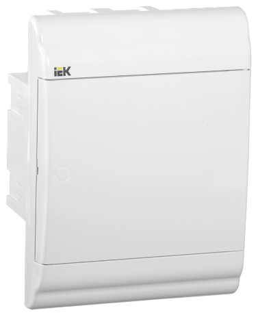 Бокс ЩРВ-П-4 модуля встраиваемый пластик IP41 PRIME белая дверь IEK