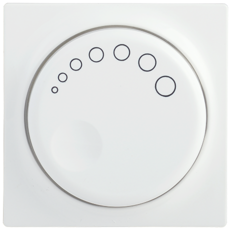 Накладка к светорегулятору НС-1-1-ББ BOLERO белый IEK